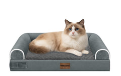 Nanuya small dog bed XXS foam closeup highlights supportive egg crate foam for tiny pets.