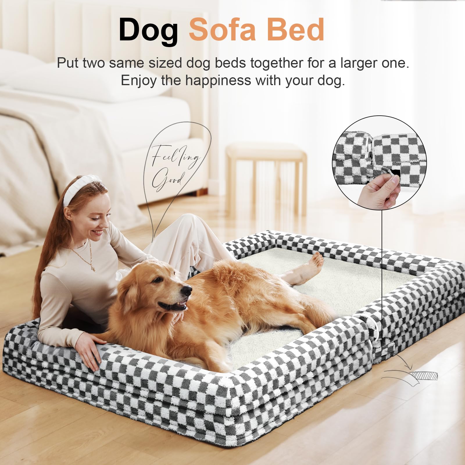 NANUYA sofa bed bolster supports head and neck for cozy resting.