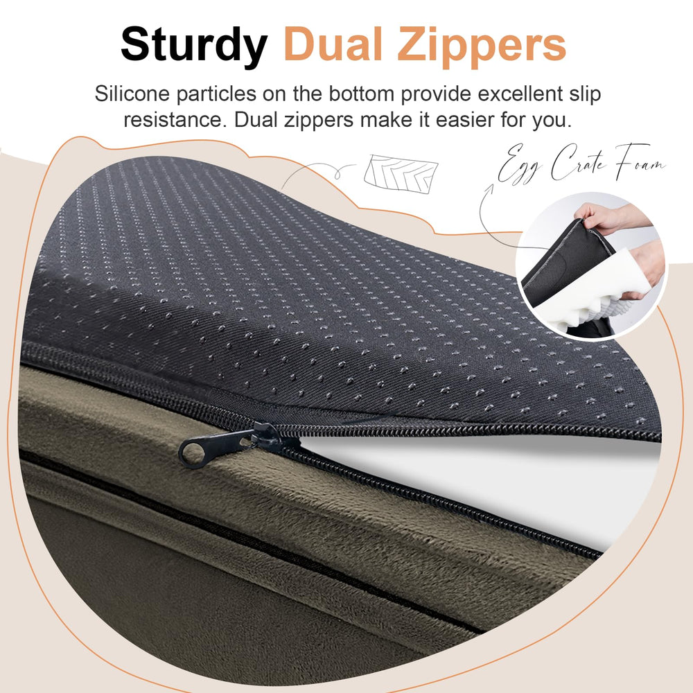 NANUYA sofa-bed style bolster supports head and neck