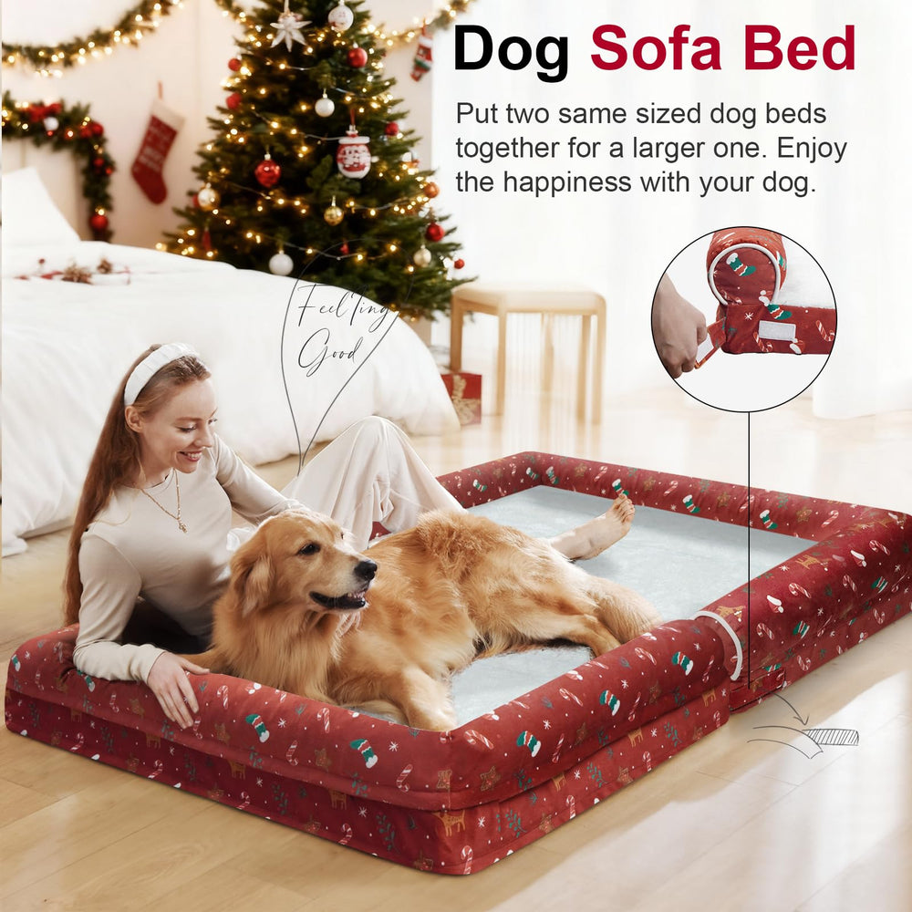 NANUYA velvet-soft cover with waterproof layer protects foam and eases cleanup.