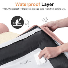 NANUYA three-sided bolster nest design provides cozy head and neck support.