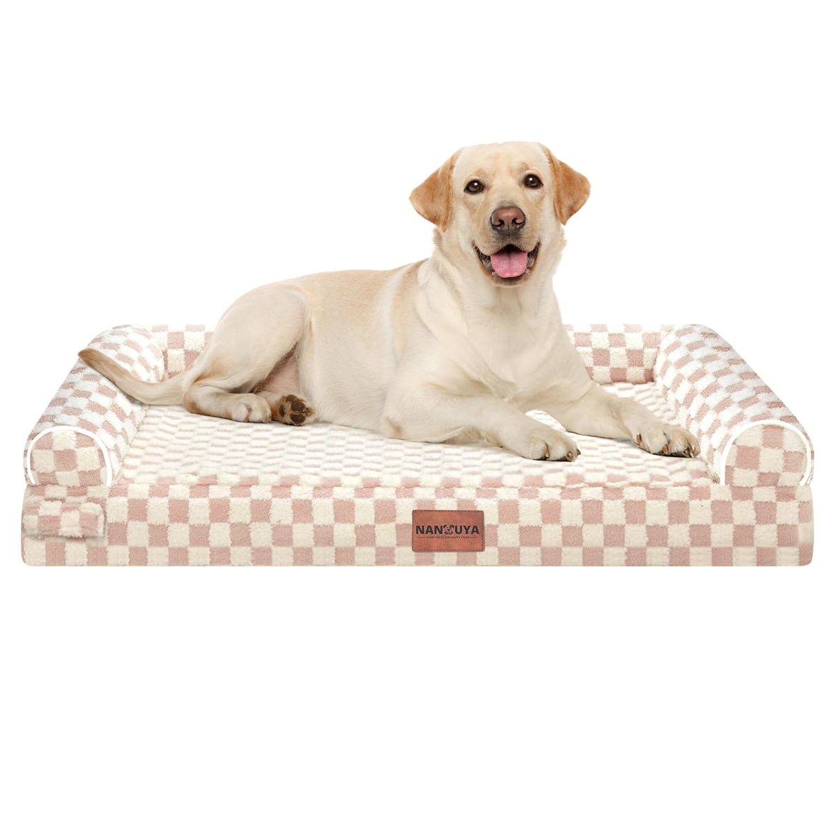 NANUYA large dog bed with orthopedic egg crate foam for supportive rest and airflow benefits
