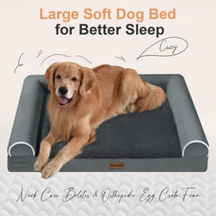 NANUYA bed with 3-sided bolster creates a secure nest