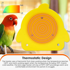 NAOEDEAH warm perch stand design highlighting thermostatic control.