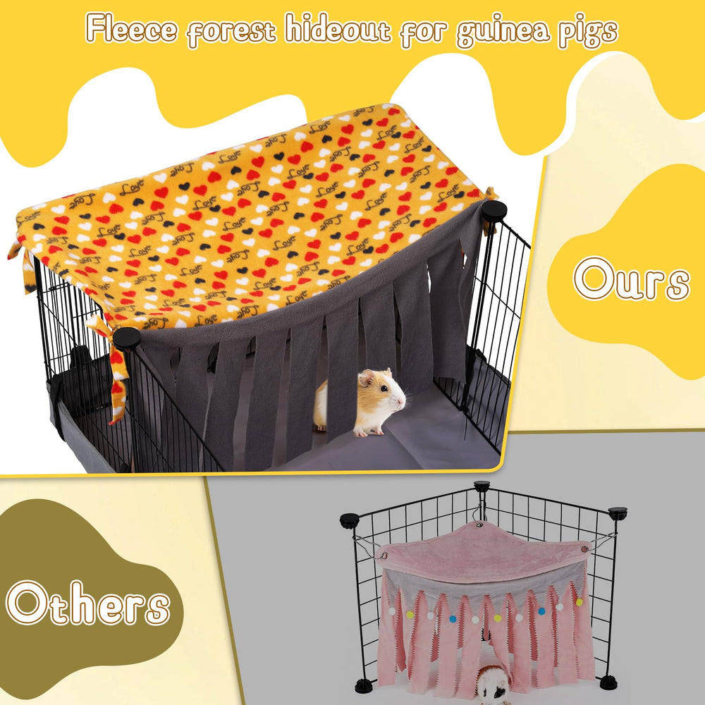 NAPLORD square potty pads fit cage corners to extend fleece liner life.