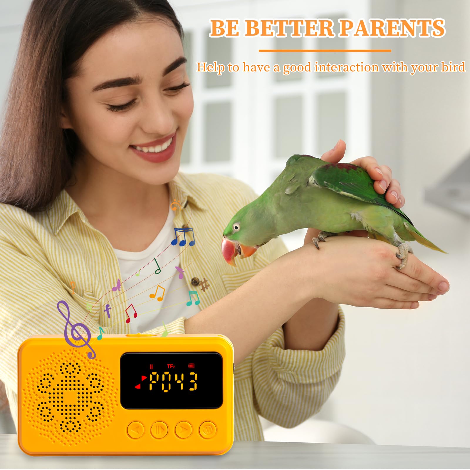 NASIDE Parrot Learning Machine durable-construction emphasizes sturdy materials built for pecking.