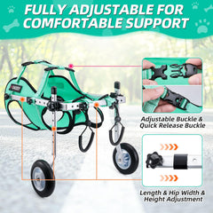 Nasjac dog wheelchair soft mesh harness prevents rubbing and overheating.