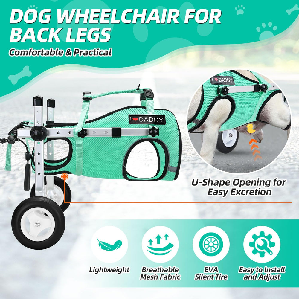 Nasjac dog wheelchair tool-free assembly saves time on setup.