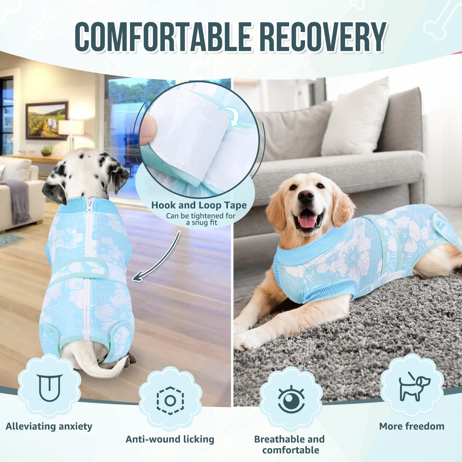 Nasjac Recovery Suit multi-purpose wear for hot spots and shedding control.