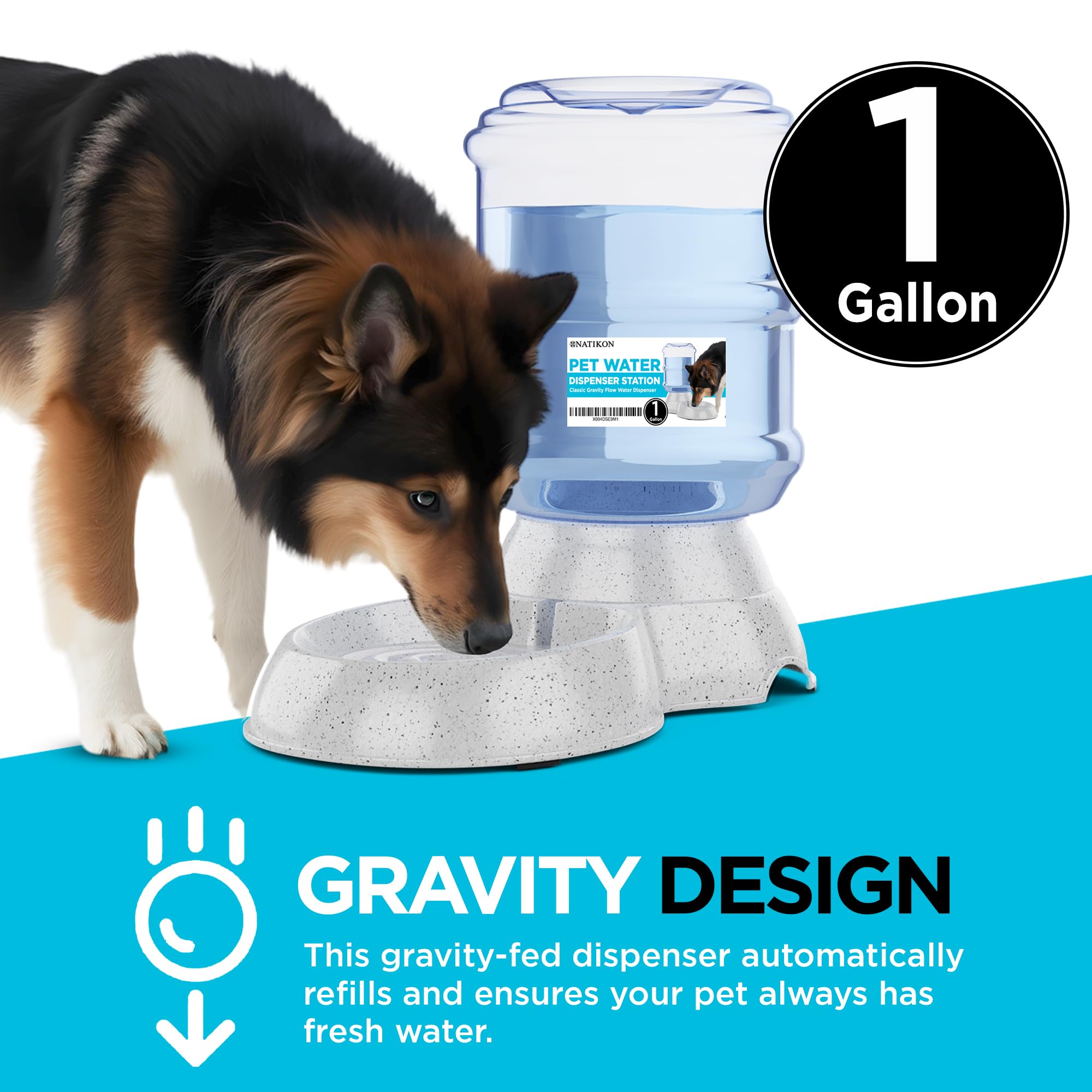 NATIKON water dispenser in home use for multi-pet households
