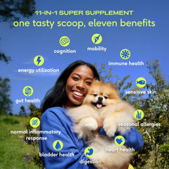 Native Pet 11-in-1 dog vitamins scoop-dispense convenient daily dosing