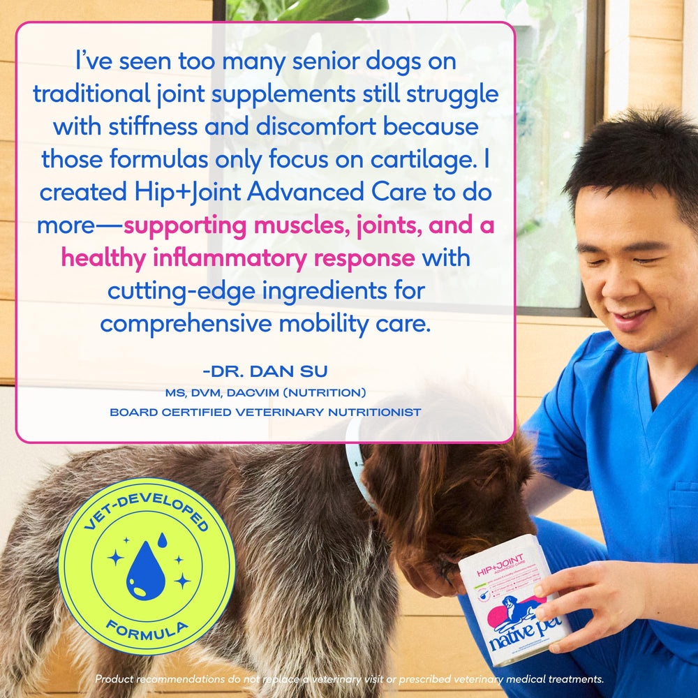 Native Pet Advanced Care green-lipped-mussel ingredient for natural joint support