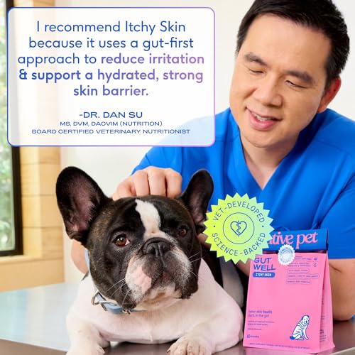 Native Pet GutWell triple-biotics blend illustrates gut health synergy for inflammatory balance.