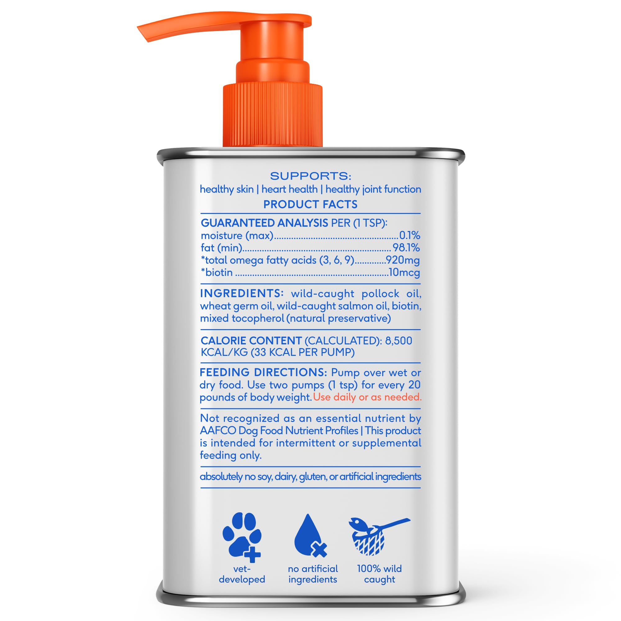 Native Pet Omega 3 USA-made wild-caught image underlines quality sourcing and production.