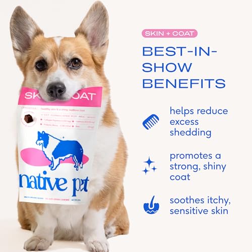 Native Pet Omega Skin Coat Chews real chicken flavor supports palatability