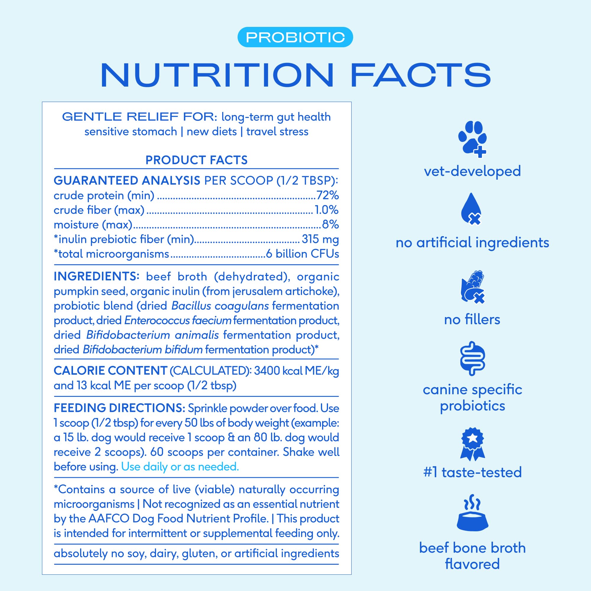 Native Pet Probiotics bottle emphasizes USA-made quality