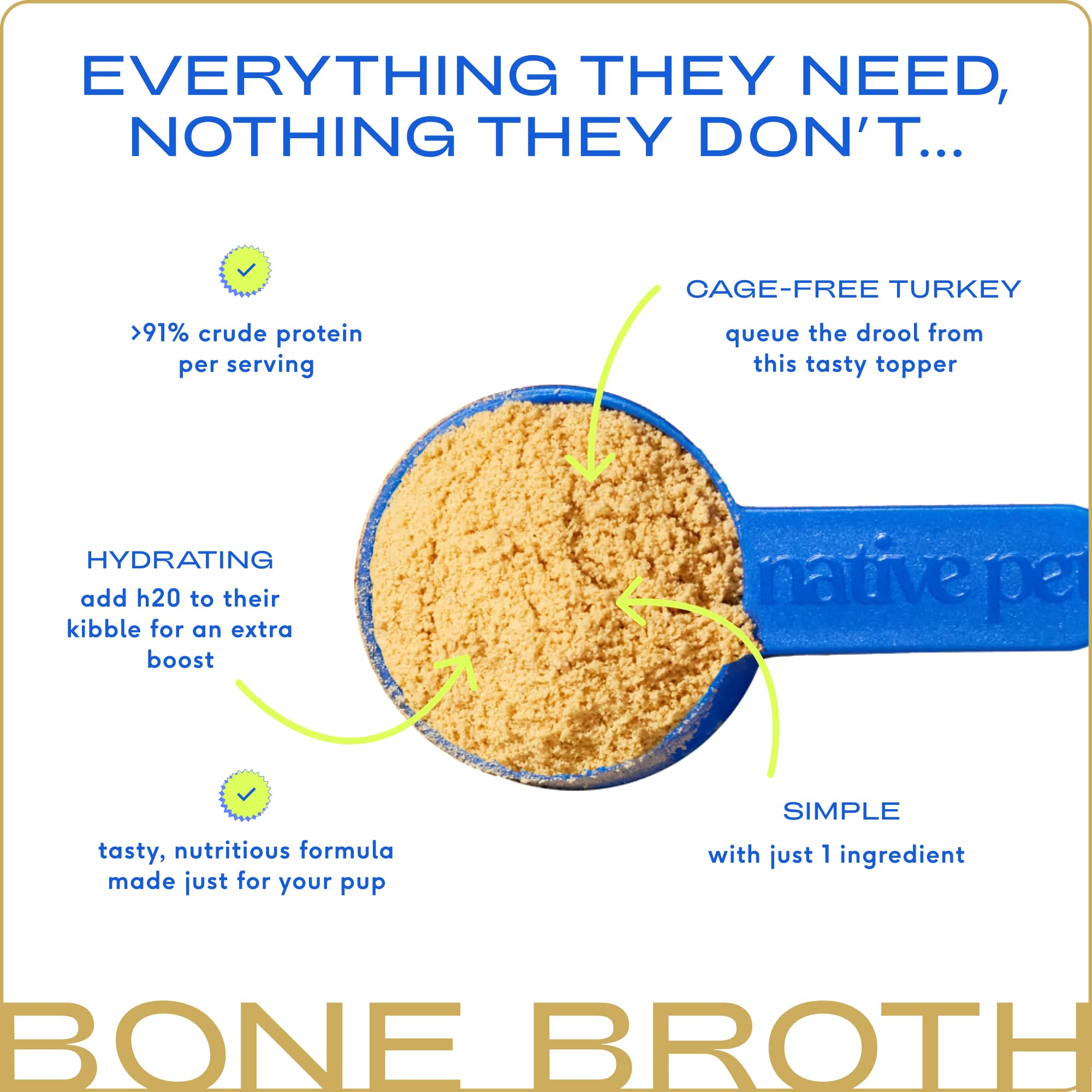 Native Pet bone broth served in a bowl releases savory aroma at mealtime