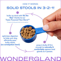 Native Pet WonderGland measuring scoop ready to sprinkle for gut health.