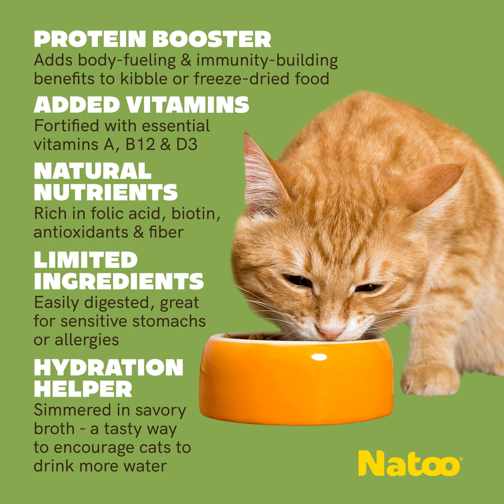 NATOO Cat Food Topper used as meal topper and mixer for soft or dry food.