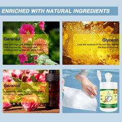 Natouch antifungal wipes textured cloth demonstrates durability for large areas