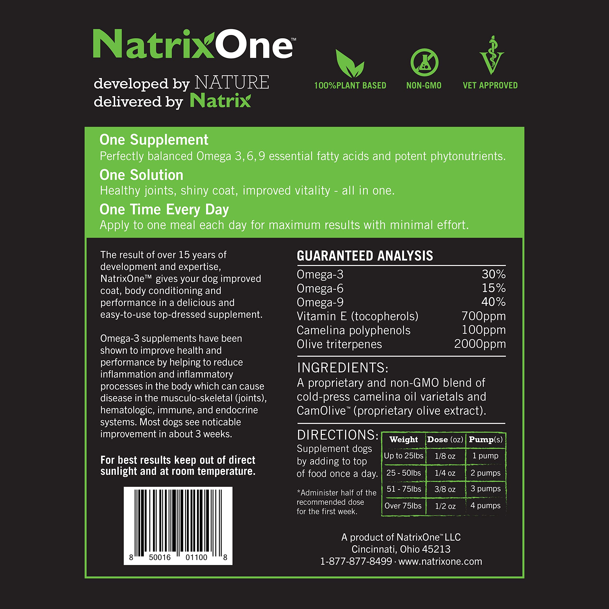 NatrixOne camelina oil joint mobility — supports comfortable movement