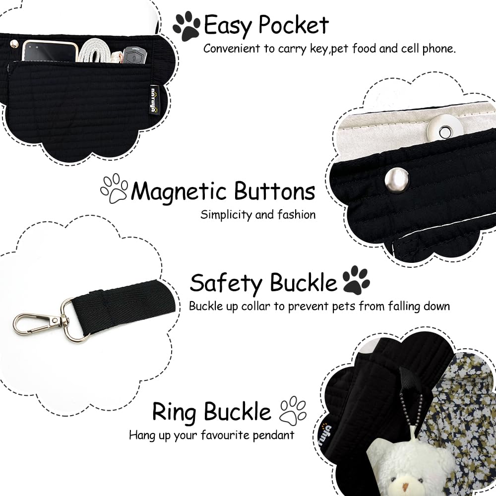 NATUYA magnetic buckle seals the bag mouth for quick, secure access.