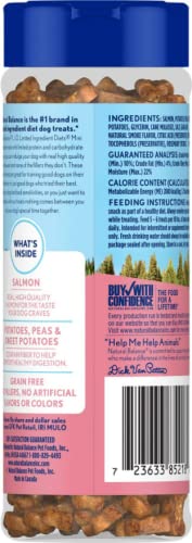 Natural Balance LID dog treats collection highlighting single-protein ingredients.