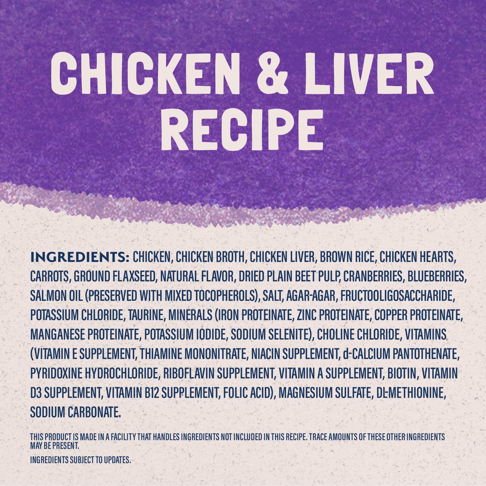 Natural Balance Original Ultra Adult Wet Cat Food fiber-source image shows carrots and brown rice.