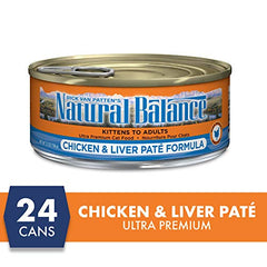 Natural Balance Original Ultra Adult Wet Cat Food serving-bowl image highlights convenient daily meals.