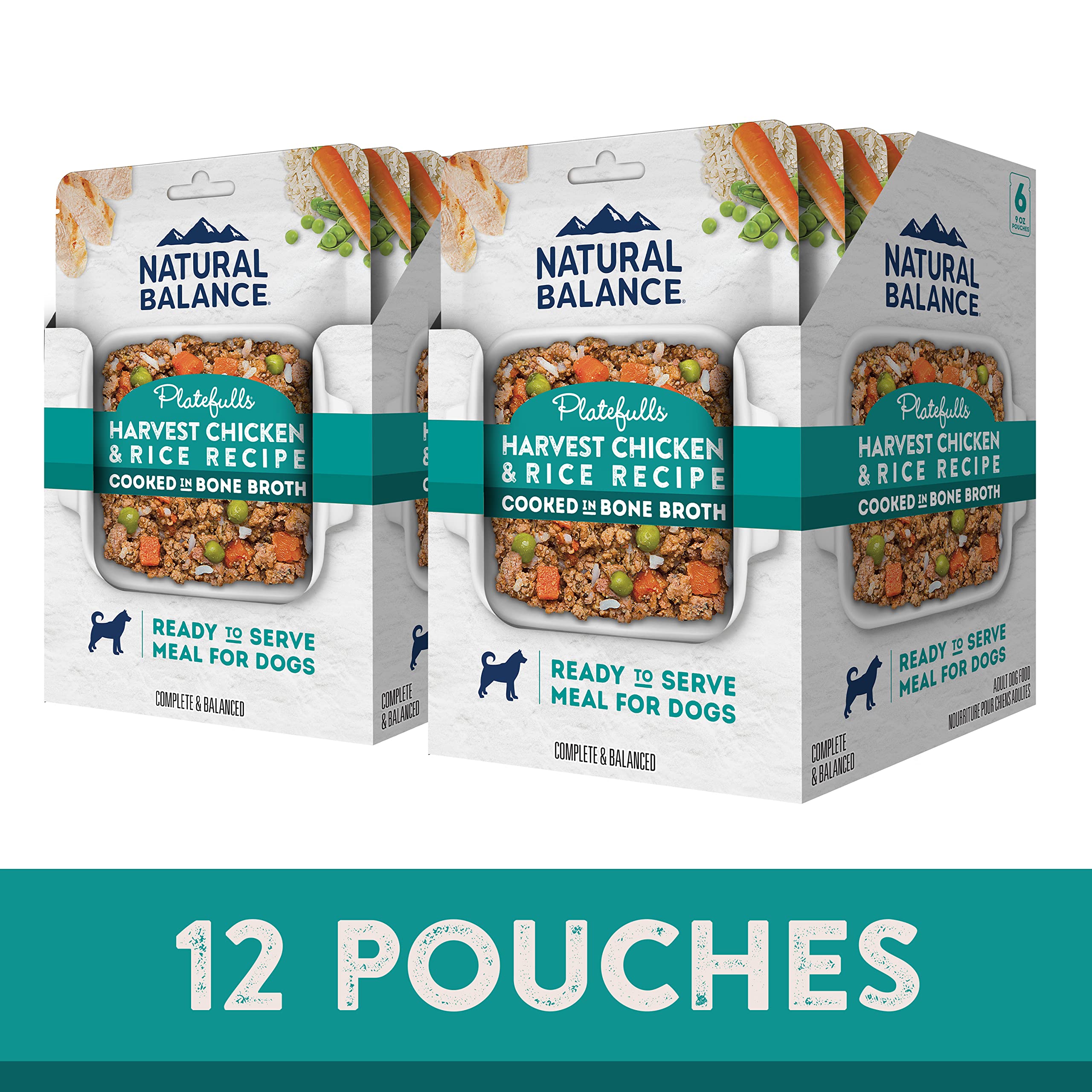 Natural Balance Platefulls serving in bowl illustrating ready-to-serve dinner or topper use