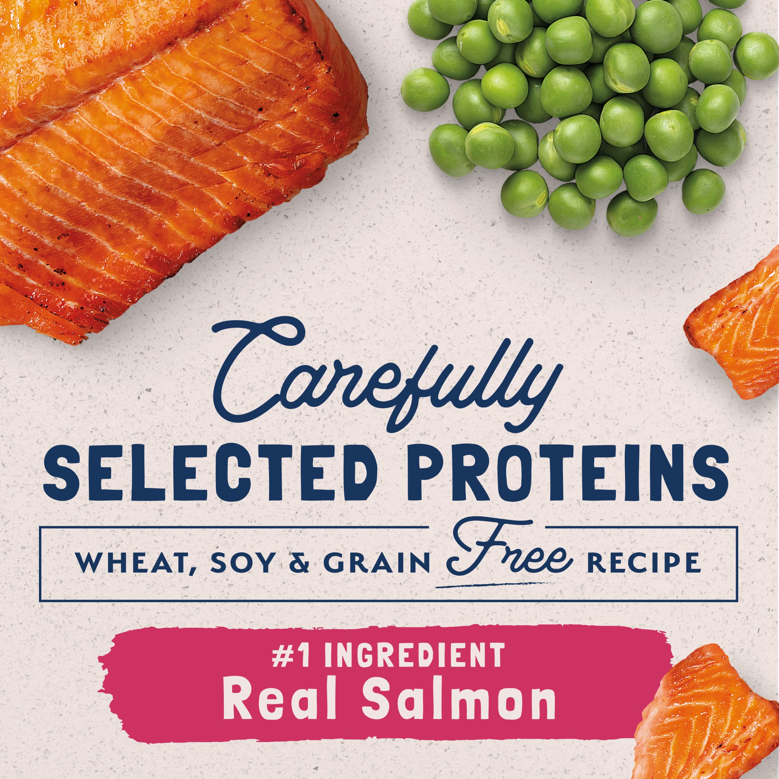 Natural Balance salmon-pea cat eating image shows real-life feeding moment.