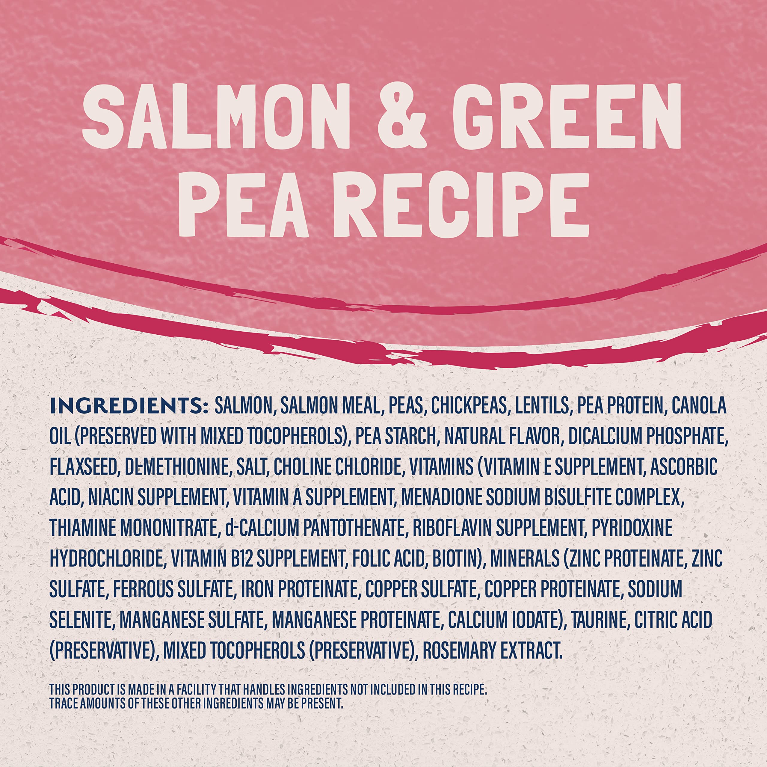 Natural Balance salmon ingredient presentation emphasizing first-protein salmon flavor appeal