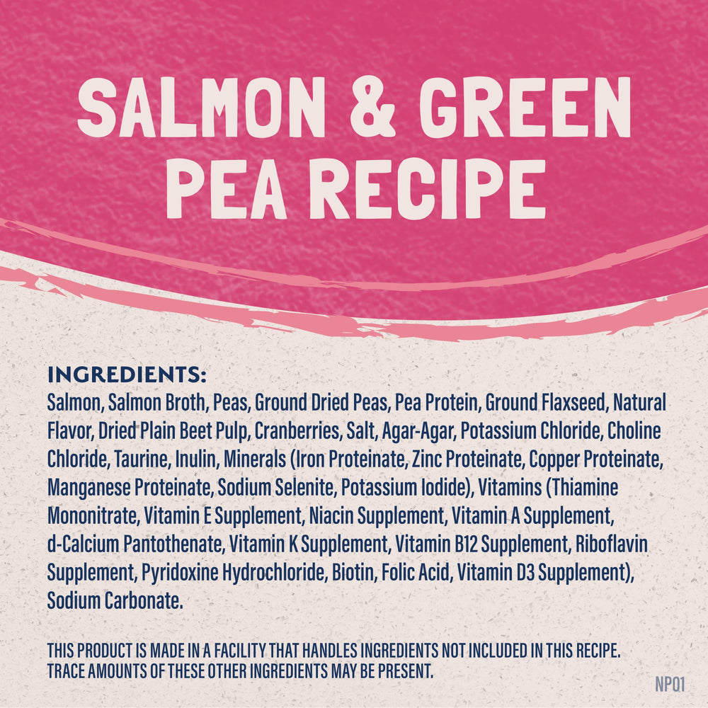 Natural Balance Salmon Pate supports digestive comfort and lean muscle maintenance.