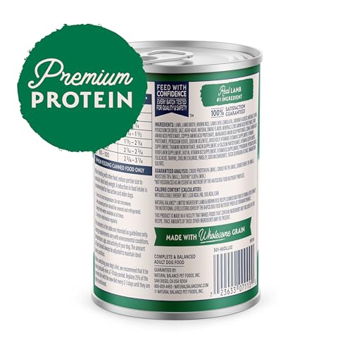 Natural Balance wet-dog-food-coat-skin-digestive highlights coat shine and digestive support.