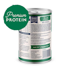 Natural Balance wet-dog-food-coat-skin-digestive highlights coat shine and digestive support.