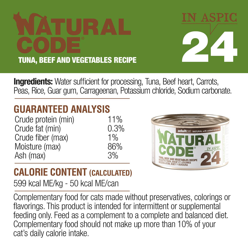 Natural Code 24-pack-front signals value and consistent protein choices for daily meals.