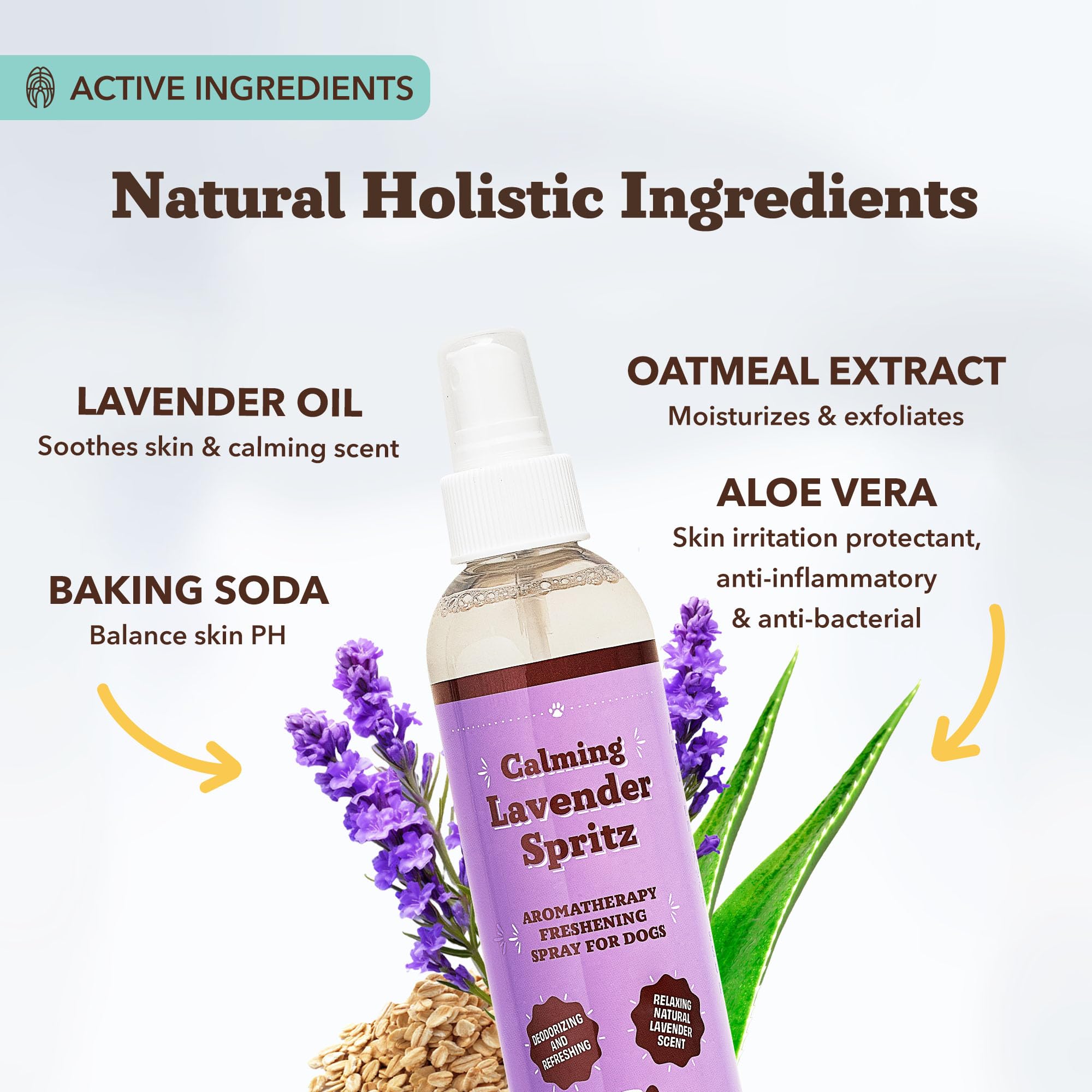 Natural Dog Company aloe y avena calman irritaciones y suavizan la piel