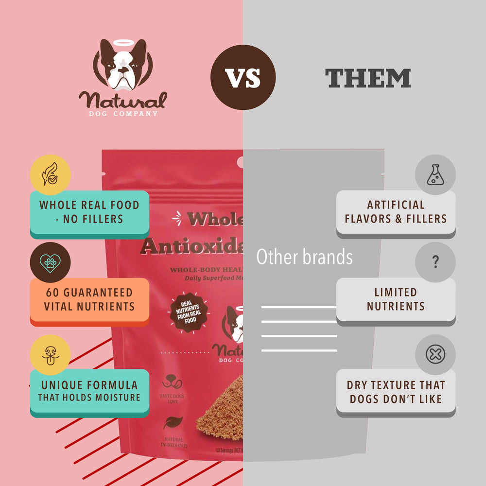 Natural Dog Company Antioxidant Berry Granules close-up of real berry blend