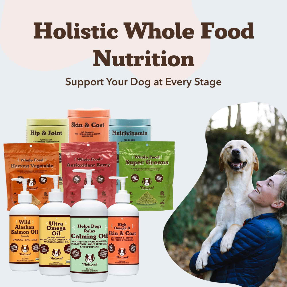 Natural Dog Company Calming Oil produced in the USA emphasizes quality