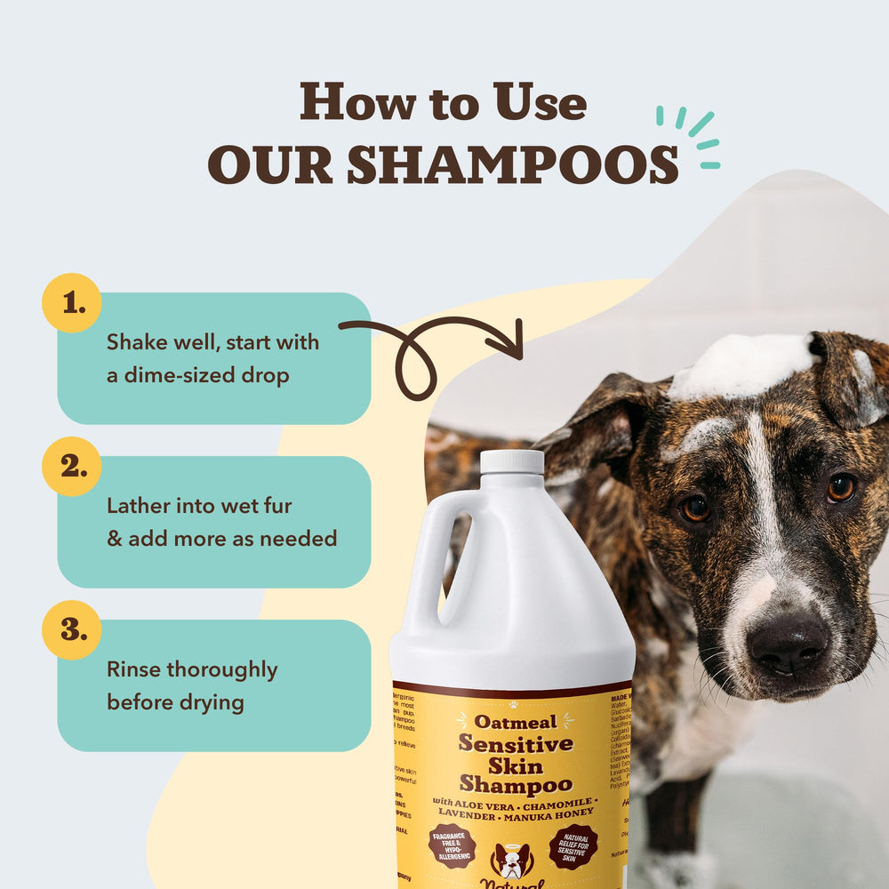 Natural Dog Company dilution-friendly-bath-times demonstrates flexible use for frequent baths.