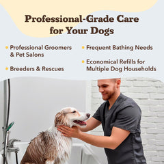 Natural Dog Company hypoallergenic-puppy-care-shampoo is gentle for puppies and allergy-prone dogs.
