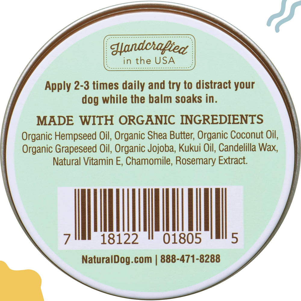 Natural Dog Company Made in USA badge confirms organic ingredients.