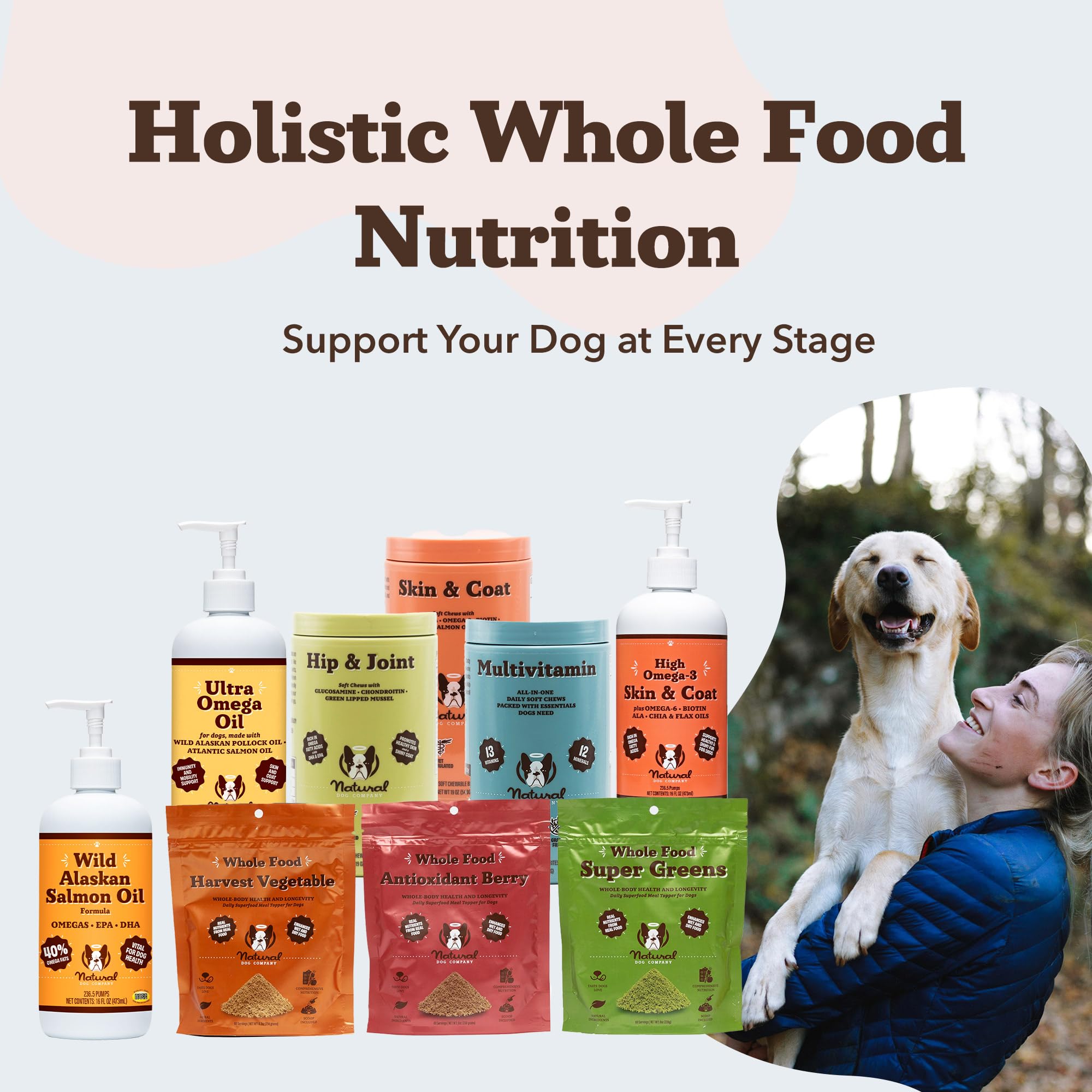 Natural Dog Company salmon oil helps itchy skin support
