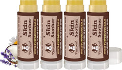 Natural Dog Company Skin Soother travel-stick pack shows four balms for on-the-go skin relief.