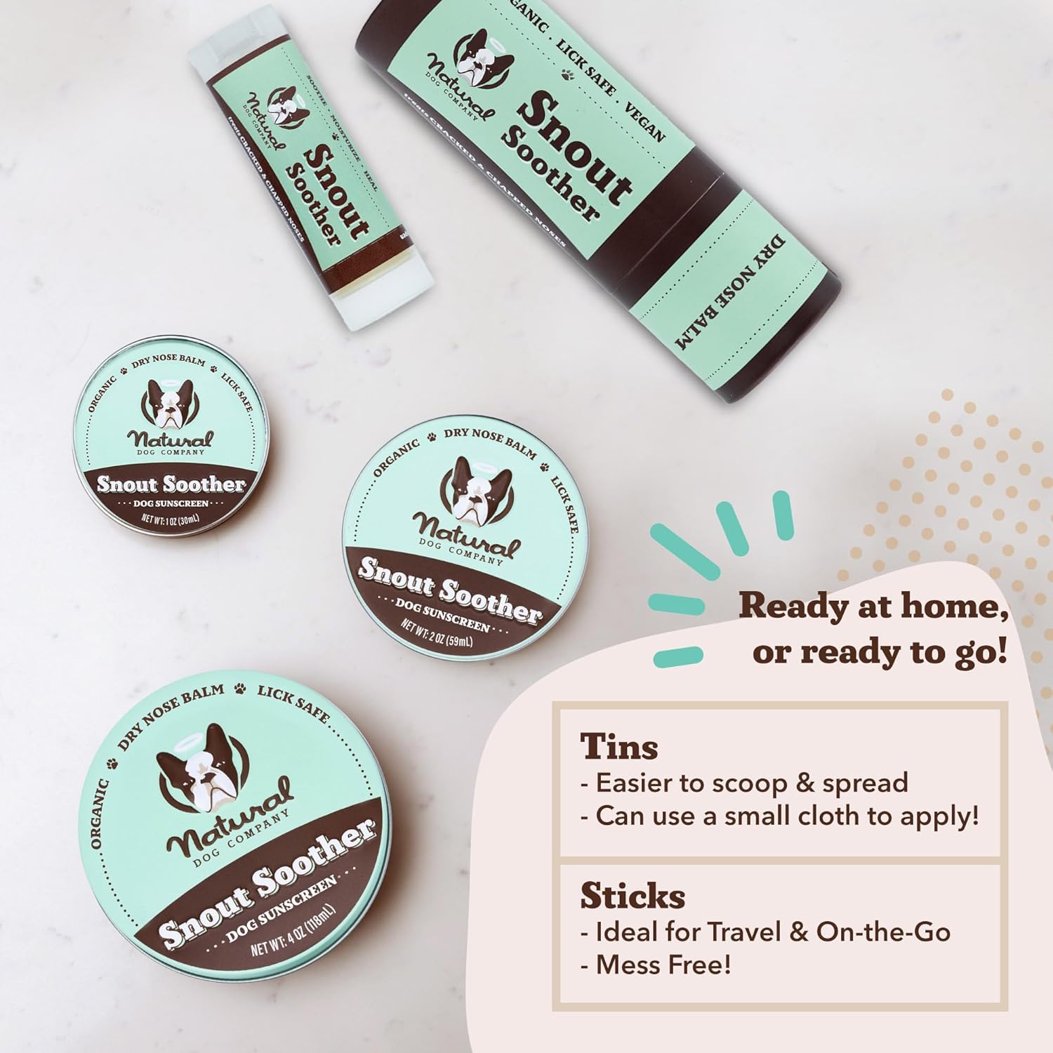 Natural Dog Company Snout Nose application demo shows step-by-step use.