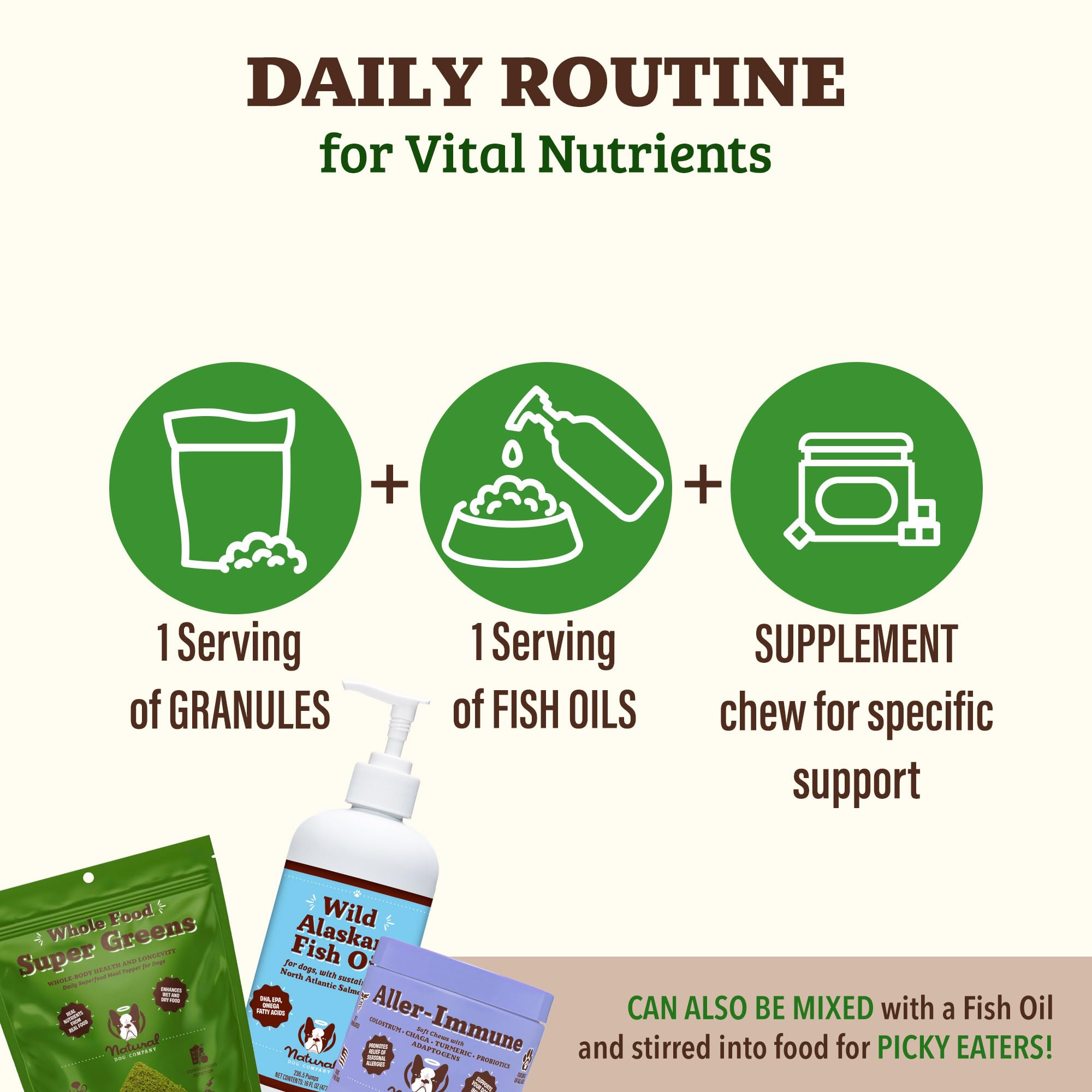 Natural Dog Company Super Greens greens powder for antioxidant support
