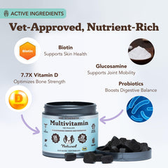 Natural Dog Company Vet Strength soft chews being fed for daily wellness.