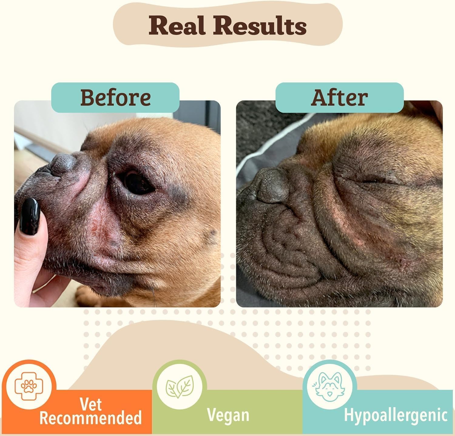 Natural Dog Company wrinkle balm 2 oz tin ready to soothe delicate folds.