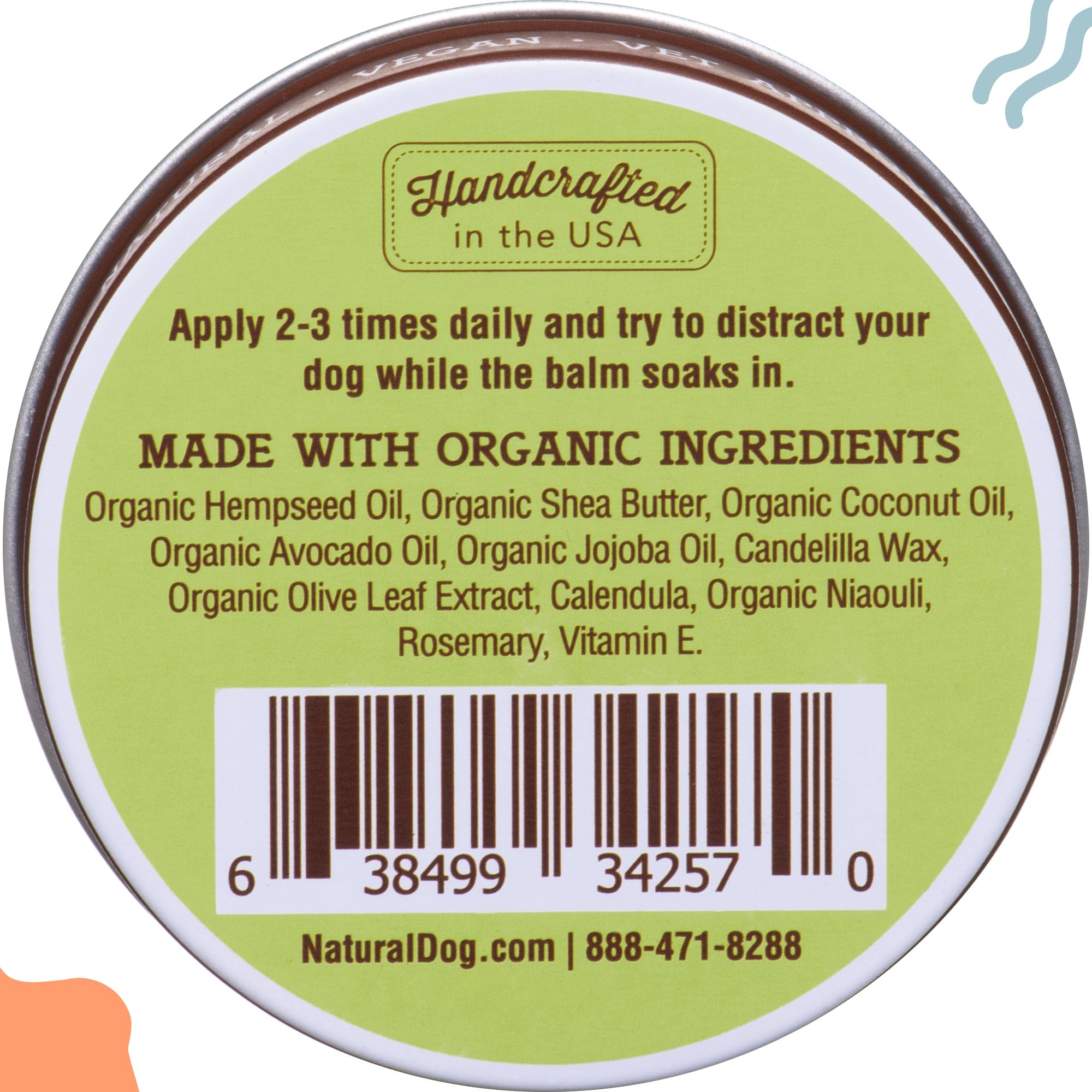 Natural Dog Company wrinkle balm on a dog's wrinkles supports daily care routine.