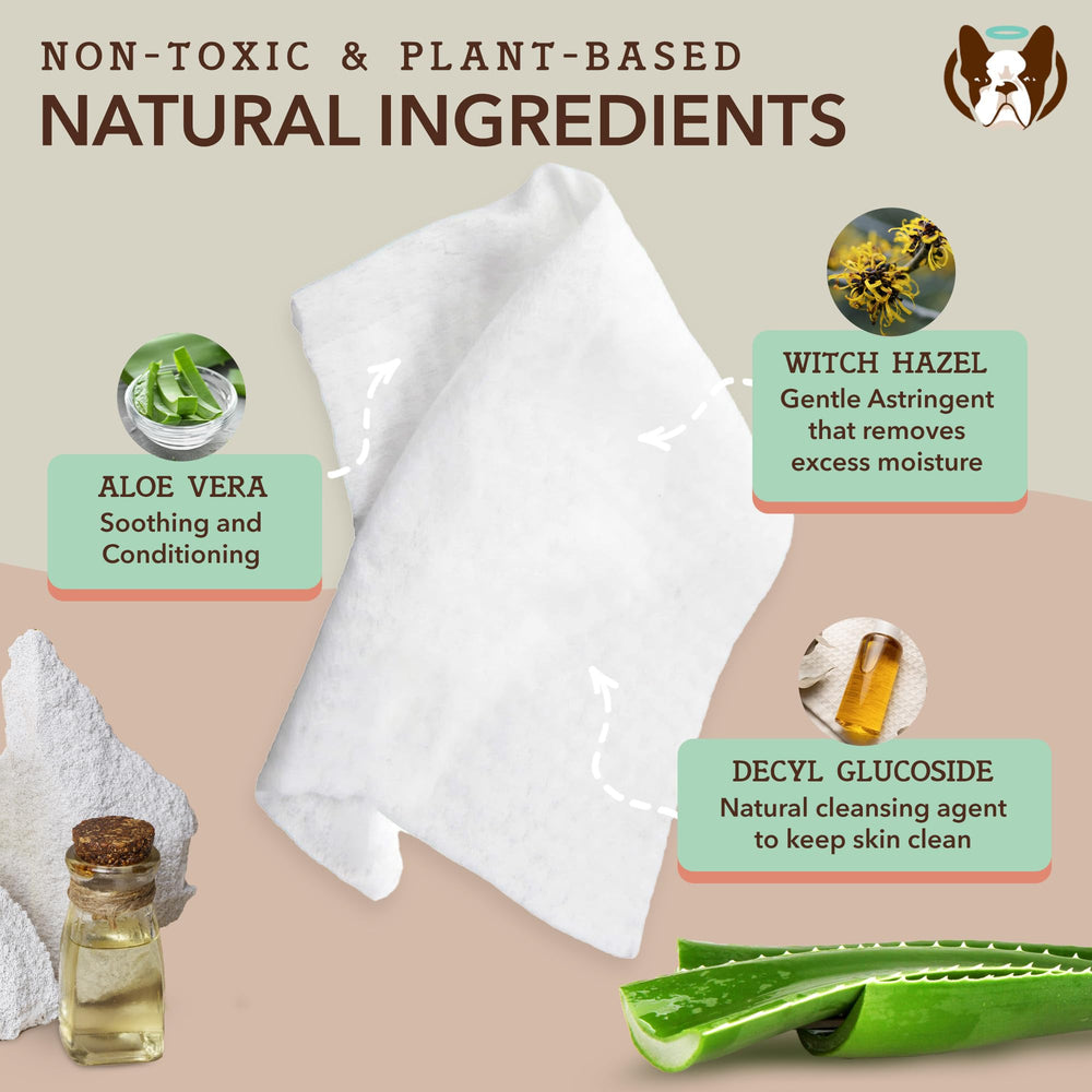 Natural Dog Company XL grooming wipes made in USA with safe natural ingredients.